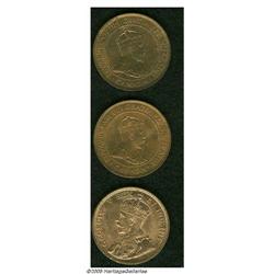 Canada. High Grade Large Cent Trio, Edward VII KM8 1903, tw High Grade Large Cent Trio, 