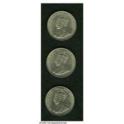 Canada. George V 5 Cents Nickel Trio, KM29, 1922 (2): XF-AU George V 5 Cents Nickel Trio, 