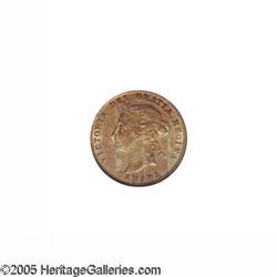 Canada. Victoria 25 Cents 1900, KM5, MS64 PCGS, light golde Victoria 25 Cents 1900,