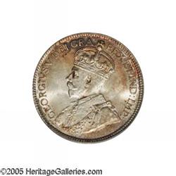 Canada. George V 25 Cents 1936, KM24a, MS64 PCGS, full blaz George V 25 Cents 1936, 