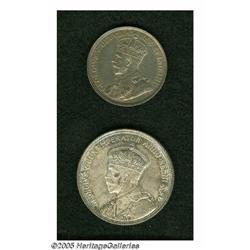 Canada. George V 50 Cents 1919, KM25, deeply toned XF+, plu George V 50 Cents 1919, 