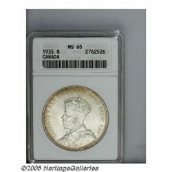 Canada. George V Dollar 1935, KM30, Silver Jubilee, MS65 AN George V Dollar 1935, 