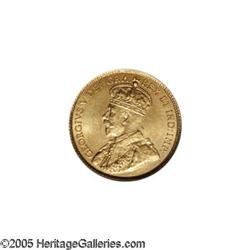 Canada. George V gold 5 Dollars 1914, KM26, MS62 NGC, Elias George V gold 5 Dollars 1914,