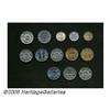 Image 2 : Canada. Assortment of 5 Cents, thirteen coins including: 19 Assortment of 5 Cents, 