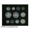 Image 2 : Canada. George VI and Elizabeth II Mint Sets, 1952 and 1953, George VI and Elizabeth II Mint Sets, 1