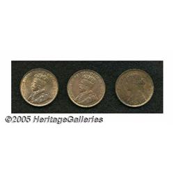 Canada. Newfoundland. High Grade Cent Trio, Victoria 1896, Newfoundland. High Grade Cent Trio, 