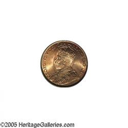 Canada. Newfoundland. George V Cent 1913, KM16, MS64 Red PC Newfoundland. George V Cent 1913, 
