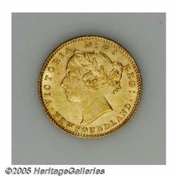 Canada. Newfoundland. Victoria gold 2 Dollars 1888, KM5, ch Newfoundland. Victoria gold 2 Dollars 18