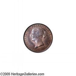 Canada. Nova Scotia. Victoria Halfpenny Token 1856, Breton- Nova Scotia. Victoria Halfpenny Token 18