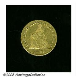 Chile. Republic gold 2 Escudos 1850-LA, KM102.2, nice VF, Republic gold 2 Escudos 1850-LA, 