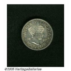 Cuba. Republic Souvenir Peso 1897, KM-XM2, close date, st Republic Souvenir Peso 1897, 