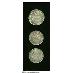 Denmark. Christian IV - Trio of Silver Portrait Minors, Hede Christian IV - Trio of Silver Portrait 