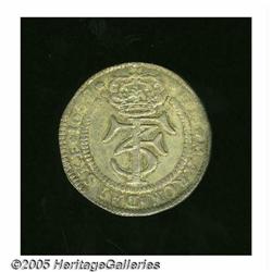 Denmark. Frederik III 4 Mark (Krone) 1658, KM193-4, toned VF Frederik III 4 Mark (Krone) 1658, 