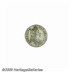 Denmark. Christian V Krone 1693, Hede 104, choice toned XF, Christian V Krone 1693, 