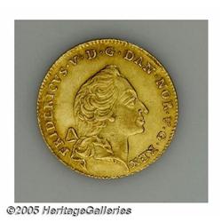 Denmark. Frederik V gold 12 Mark (Ducat) 1759-VH, KM587.3, c Frederik V gold 12 Mark (Ducat) 1759-VH