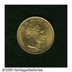 Denmark. Christian IX gold 20 Kroner 1873, KM791.1, nice bri Christian IX gold 20 Kroner 1873, 