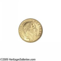 France. Napoleon III gold 50 Francs 1867A, KM804.1, lustrou Napoleon III gold 50 Francs 1867A, 