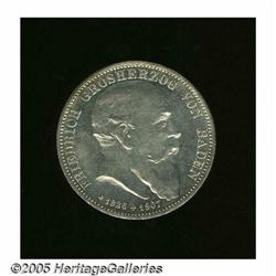 German States. Baden. Friedrich I 5 Marks 1907, Death of Friedrich Baden. Friedrich I 5 Marks 1907,