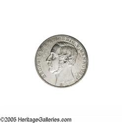 German States. Hannover. Frisian Oath Taler 1865B, KM243, toned UN Hannover. Frisian Oath Taler 1865