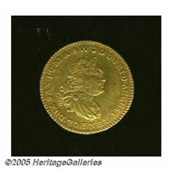 German States. Saxony. Friedrich August II gold Ducat 1757 IDB-FR, Saxony. Friedrich August II gold 