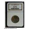 Image 1 : Great Britain. Victoria Halfpenny 1861, 748.2, Proof 63 Brown NGC, Victoria Halfpenny 1861, 