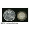 Image 2 : Great Britain. Jubilee pair as follows: 1/2 Crown 1887, UNC with n Jubilee pair as follows: