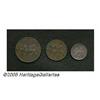Image 1 : Greece. Ionian Islands. Three Piece Copper Set, KM31 2 Lept Ionian Islands. Three Piece Copper Set, 