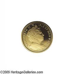 Isle of Man. Elizabeth II gold Crown 2003, KM1166, choice Proof, Elizabeth II gold Crown 2003, 