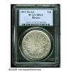 Image 1 : Mexico. Republic 8 Reales 1855 Mo-GC, KM377.10, MS63 PCGS. Republic 8 Reales 1855 Mo-GC,