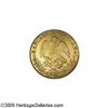 Image 2 : Mexico. Republic gold 8 Escudos 1850 C-CE, KM383.2, cleaned Republic gold 8 Escudos 1850 C-CE,