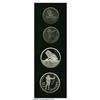 Image 1 : Namibia. 1990 Pattern ESSAI Set, Dollar coinage: Bruce XE3 D 1990 Pattern ESSAI Set, 