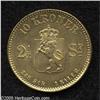 Image 4 : Norway. Oscar II gold 10 Kroner/2 1/2 Speciedaler 1874, KM3 Oscar II gold 10 Kroner/2 1/2 Speciedale