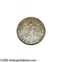 Russia. Nicholas I Rouble 1830, KM-C161, MS65 NGC, an extre Nicholas I Rouble 1830,