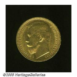 Russia. Nicholas II gold 15 Roubles 1897, KM-Y65, choice lu Nicholas II gold 15 Roubles 1897, 