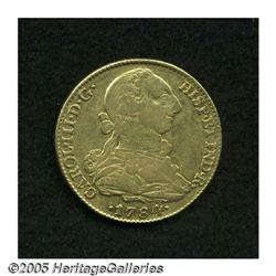 Spain. Charles III gold 4 Escudos 1784/2 S-C, KM418.2, Fr- Charles III gold 4 Escudos 1784/2 S-C,