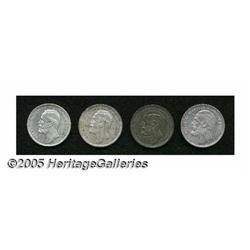 Sweden. Oscar II - Krona Quartet, KM741 Krona 1875, lustrou Oscar II - Krona Quartet, 