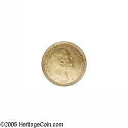 Sweden. Oscar II gold 20 Kronor 1885, KM748, MS61 ANACS, an Oscar II gold 20 Kronor 1885,