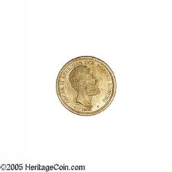 Sweden. Oscar II gold 20 Kronor 1885, KM748, brilliant UNC, Oscar II gold 20 Kronor 1885,