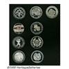 Image 2 : Switzerland. Collection of Silver 50 Francs 1985-1992, eight dif Collection of Silver 50 Francs 1985