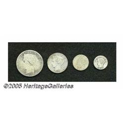 Venezuela. Republic 1858 Silver Type Set, KM-Y8 1/2 Real, VG, Republic 1858 Silver Type Set, 
