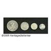 Image 2 : Venezuela. Republic 1858 Silver Type Set, KM-Y8 1/2 Real, VG, Republic 1858 Silver Type Set, 