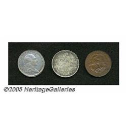 Unusual Medallic Trio, Peru silver medal 1912 for 3 Unusual Medallic Trio, 