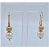 Image 1 : 14K YELLOW GOLD PIERCED EARRINGS