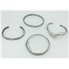 Image 1 : 4 STERLING SILVER BRACELETS