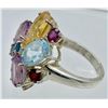 Image 2 : STERLING SILVER RING WITH MULTI  COLOR STONES