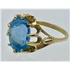 Image 2 : 14K YELLOW GOLD, BLUE STONE