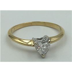 14K YELLOW GOLD DIAMOND RING