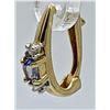 Image 2 : 10K TANZANITE DIAMOND EARRINGS