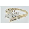 Image 2 : 10 K YELLOW GOLD CZ RING