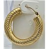 Image 2 : 14K YELLOW GOLD HOOP  EARRINGS